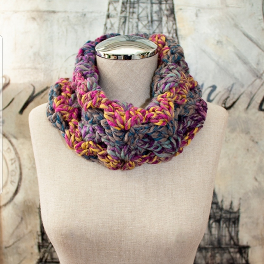 NWOT - CROCHET COWL NECK